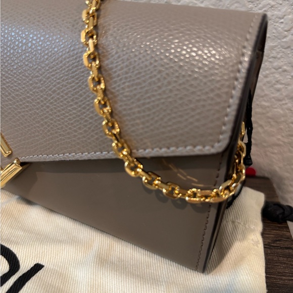 Fendi Brown Taupe Crossbody Wallet On Chain Shoulder Bag - Picture 4 of 14